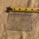 5 Id Badge Card Holder Horizontal Clear Vinyl Zip Lock Work School Free Shipping