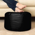 Bean Bag Cover With Footrest Cover Faux Leather Without Beans Size Xxxl Black