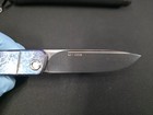 Medford Gentleman Jack S35vn Brushed Bolster Blue Titanium Slipjoint