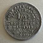 1919 Kansas City Mo Missouri Trade Token 1 2   Security Nat l Bank Savings Dept