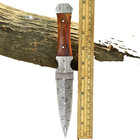 Premium Handcraft Damascus Steel Dagger Double Edge Blade Tactical Survival