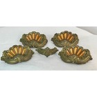 Vintage Bakelite Tortise Shell And Metal Drawer Pulls - Set Of 5