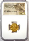 Constantine Iv Av Solidus Gold Coin 668-685 Ad - Certified Ngc Choice Au - Rare 