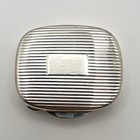 Tiffany   Co Ribbed Pill Snuff Jewel Box Sterling Silver 925 Vintage  W  Bag