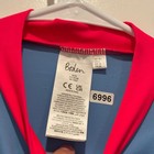 Boden Womens Blue Colorblock Half Zip Short Sleeve Rash Guard Swim Top Size 6