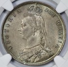 1887 Great Britain Silver 1 2 Half Crown Ngc Ms 64 Jubilee Head