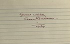 Alec Guinness Signed Index Card Beckett Coa Slabbed Star Wars Obi Wan Kanobi