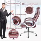 Office Chair Ergonomic Swivel Task Chair Pu Leather Chair High Back Desk Chair