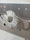 Pottery Barn Kids Animals Fabric Applique Wall Art