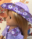 18 Inch Doll Clothes - Handmade Coat And Hat Fits American Girl Type Dolls