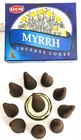 Hem Myrrh Incense Cones - Pick 10-20-30-50-100-120 Free Shipping 