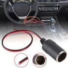 Car Cigarette Lighter Charger 12v 24v Adapter Cable Female Socket Plug Connector