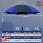 Zomake Golf Umbrella 62 Inch Navy Blue Windproof Double Canopy Auto-open