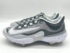 Nike Alpha Huarache Elite 4 Men s Size 11 Metal Cleats Gray Dj6521-012