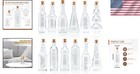 12 Unique Antique Style Mini Bottles - Clear Decorative Vases For Home Decor