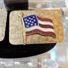 Vintage American Flag Cufflinks United States Usa Patriotic Veteran Pride