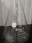 Corning Pyrex 4980-6l 6l Erlenmeyer Flask Narrow Mouth Heavy Rim Graduated