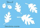 Stencil Fall Oak Leaves Acorn Autumn Harvest Market Garden Farmhouse Art Signs
