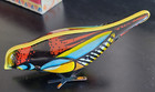 Vintage Soviet Ussr Tin Wind Up Toy Bird Ptichka Minsk Mir Factory Box Key Works