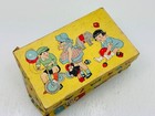 Vintage Antique Moran Leather Sole Upper White Baby Shoes   Original Graphic Box
