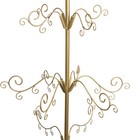Barton 6 4ft Metal Ornament Display Tree Stand Rotating Christmas Tree 77   Gold