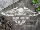 Harley Davidson Motorcycle Stencil  Reusable Mylar Template For Diy Crafts  Pain