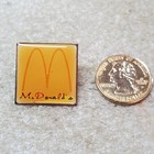 Mcdonald s Square Script Spelled Out Logo Pinback Button Union Made Usa Vintage