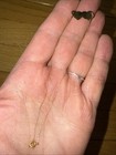 Vintage 1980s 14k Yellow Gold Engravable Double Hearts Anklet Bracelet  7gr Fine