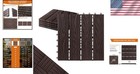 Versatile 4-pcs Interlocking Deck Tiles - Durable And Anti-slip Outdoor Flooring