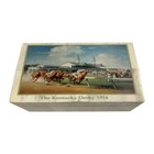 5-1 4  Kentucky Derby 1914 Printed Bone Box  Equestrian Decor