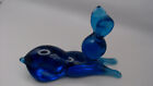Blue Rainbow Glass Rabbit  5 Inch