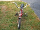 Vtg Schwinn Red Lil Tiger Kids Bike Bicycle W training Wheels  Needs Seat