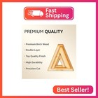 2 Pack Official Greek Wooden Letters For Crafts  Delta - 2  Classic Font Double 