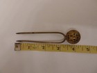 Art Deco vintage Hair Pin ornament Bronze Color Most Likely Brass Ball Top