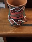 Vintage Signed Aurel Bledea Romanian Folk Art Terracotta Pottery Vase Model 698