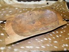 Carved Wooden Dough Bowl Primitive Wood Trencher Tray Rustic Home Decor  19 