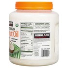 New Kirkland 100  Organic Coconut Oil - Virgin Cold Pressed Unrefined  84 Fl Oz