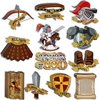 36 Pcs Armor Of God Cutouts For Kids Christian Bulletin Board For Sunday 