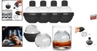 Bpa-free Ice Sphere Molds - 4 Round Whiskey Ice Makers With Quick Fill Design