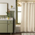 Ribbon Tie Shower Curtain Oatmeal - Hearth   Hand With Magnolia