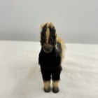 Vintage Real Fur Horse Pony Figurine Animal Figure 5 5  Long