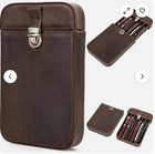 Top Grain Genuine Leather 6 Fountain Pen pencil Tray Case Holder  Handmade Minim