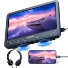10 1  Hd Screen Car Headrest Monitor Tv Video Dvd Player Hdmi Usb Multi-format