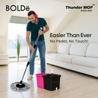 Thunder Mop Dual-sided Spin System Stackable 6l Mop Bucket Set  1pk