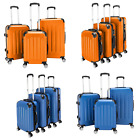 3 Piece Luggage Set Expandable Hardside Suitcase Hard Shell With Spinner Wheel