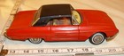 1963 Ford Thunderbird Tin Friction Toy Car Bandai Of Japan Sharp