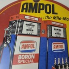 Vintage Ampol Gasoline Sign - Gas Pump Porcelain Sign
