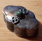 Vintage Zuni Sterling Silver Pill Box     Charles   Mary Ann Poncho  cmp 