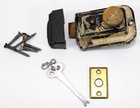 Antique Yale   Towne Mfg Co Surface Rim Night Lock Latch W  Keeper  Key   Screws