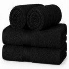 Ample Decor Hand Towel Pack Of 2 4 52 100  Cotton Highly Absorbent Thick   Soft